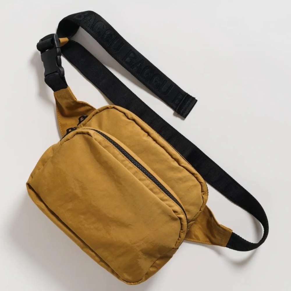 BAGGU Camel Fanny Pack with ACAB tag